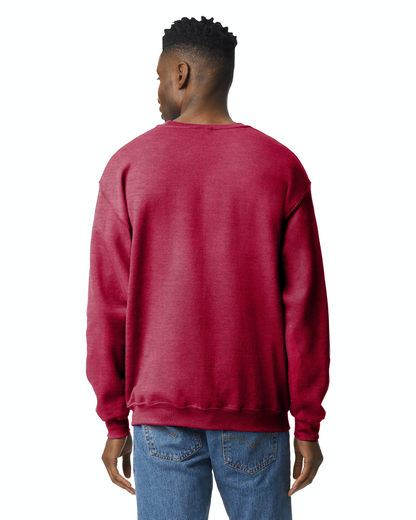 Unisex Heavy Blend���  50/50 Fleece Crew - Antique Cherry Red