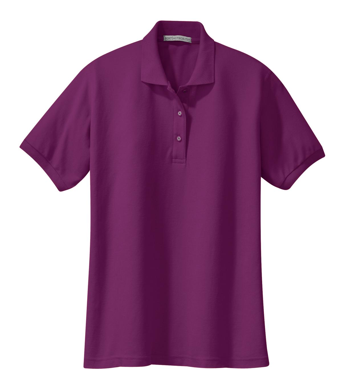 Women's Silk Touch Polo - Deep Berry