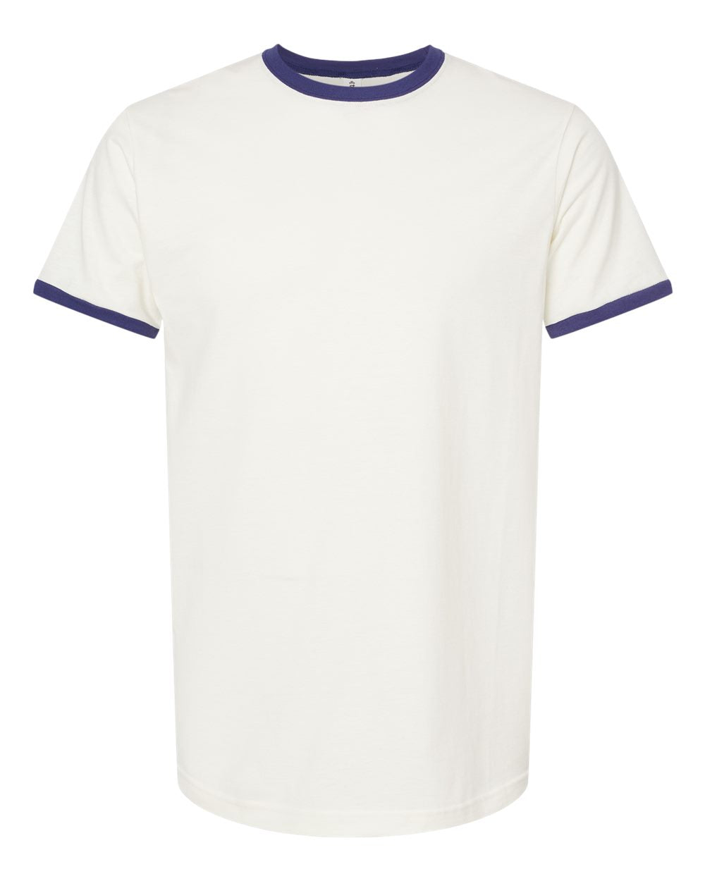 Unisex Fine Jersey Ringer Tee - Vintage White / Inked India