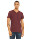 Bella + Canvas 3005CVC - Unisex Jersey Short-Sleeve V-Neck T-Shirt - Heather Cardinal