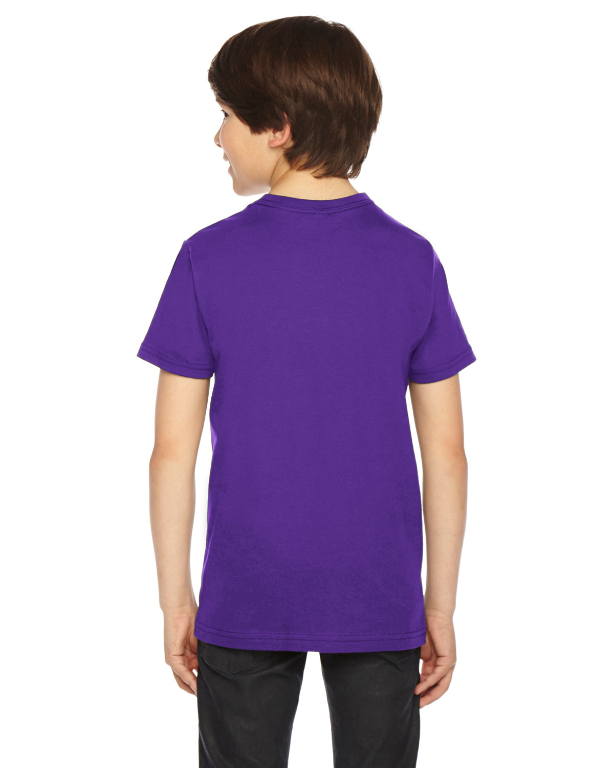 Youth Fine Jersey Short-Sleeve T-Shirt - Purple