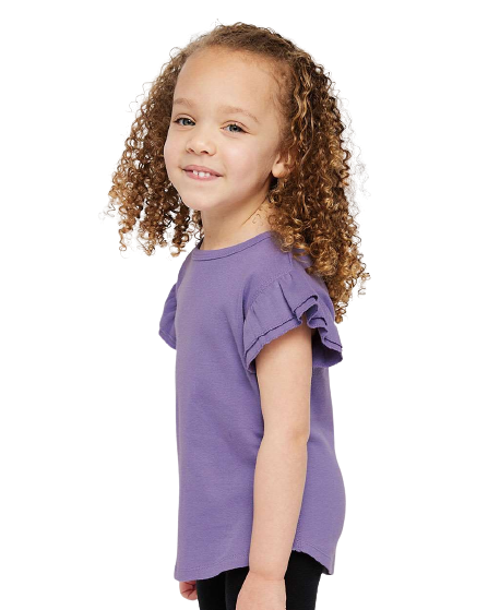 Toddler Flutter Sleeve T-Shirt - Lavender