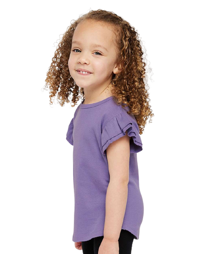 Toddler Flutter Sleeve T-Shirt - Lavender