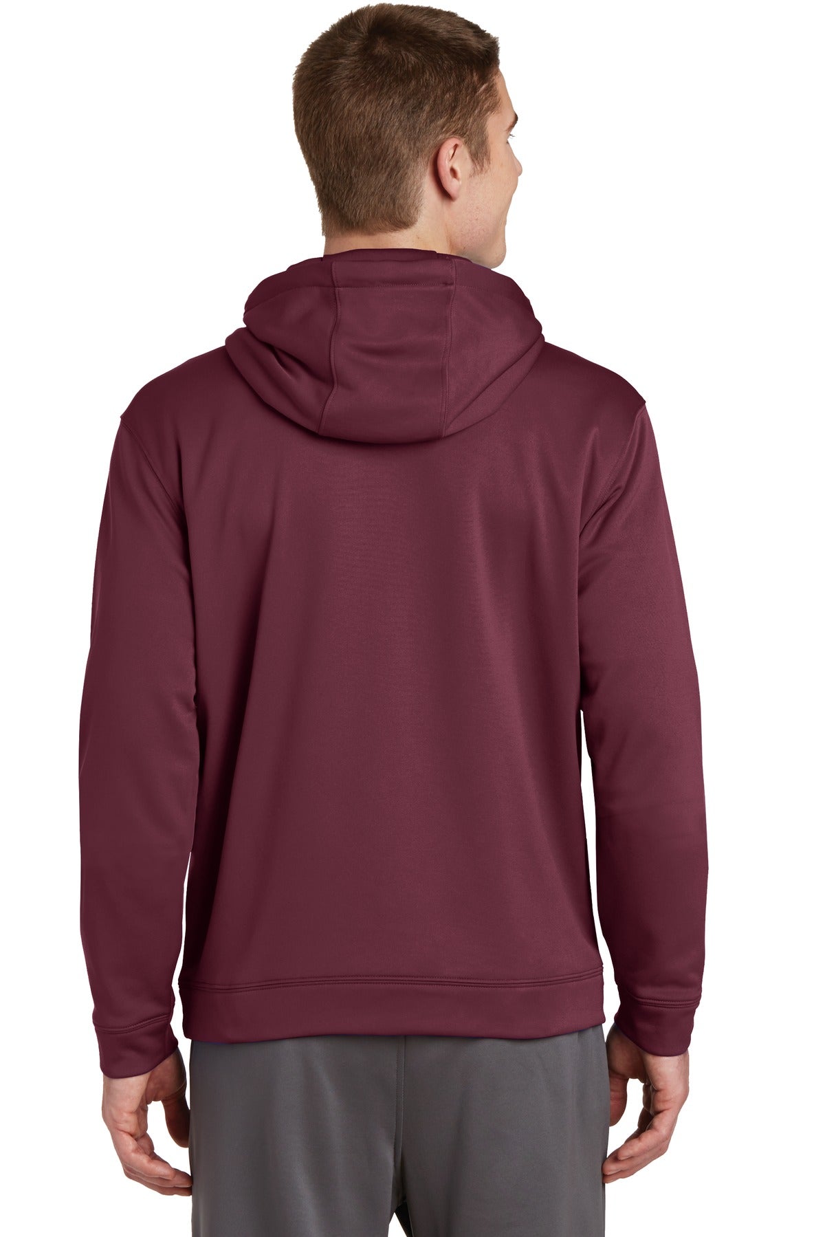Sport-Wick Fleece Hooded Pullover - Maroon