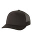 Yupoong 6506 - Unisex 5-Panel Retro Trucker Cap - Black