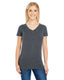 Threadfast Apparel 208B - Women's Vintage Dye Short-Sleeve V-Neck T-Shirt - Vintage Charcoal