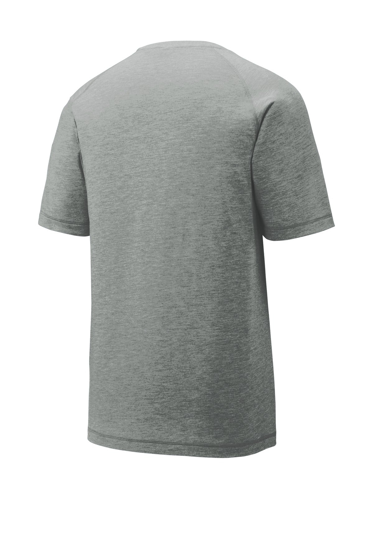 Unisex PosiCharge Tri-Blend Wicking Raglan Tee - Dark Gray Heather