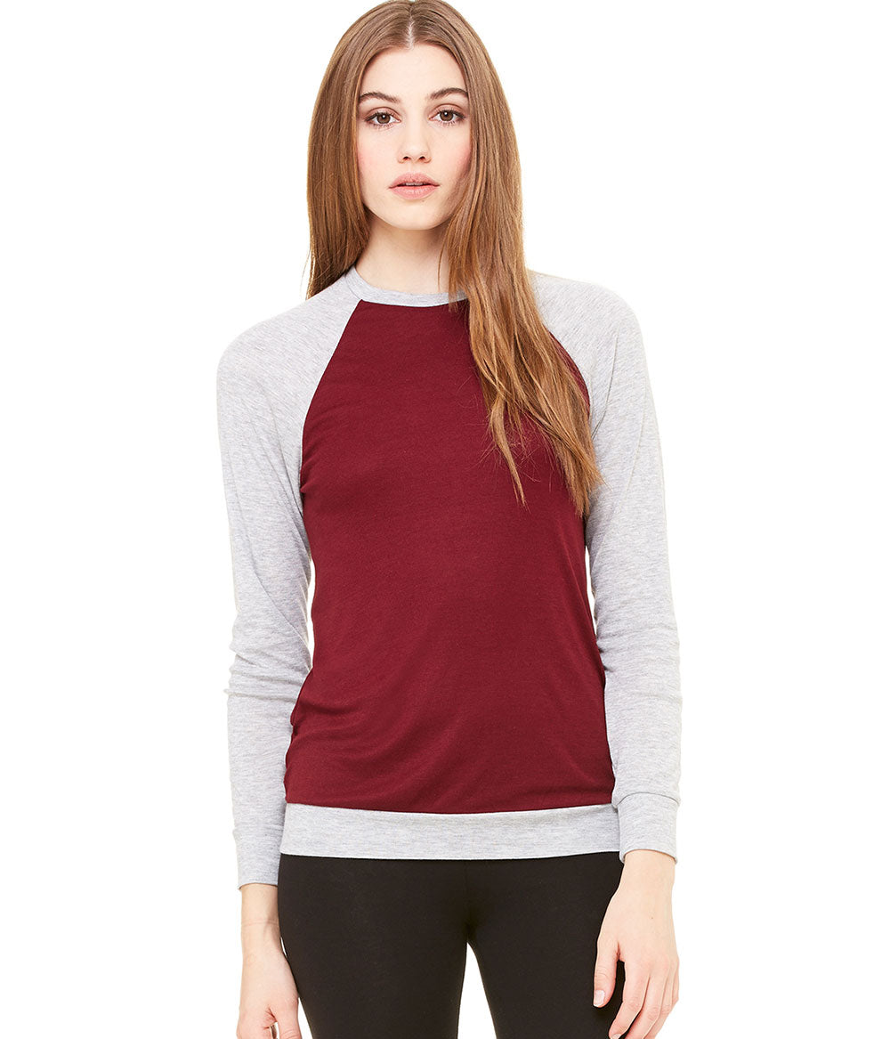 Unisex Lightweight Sweater - Maroon / Heather Athletic