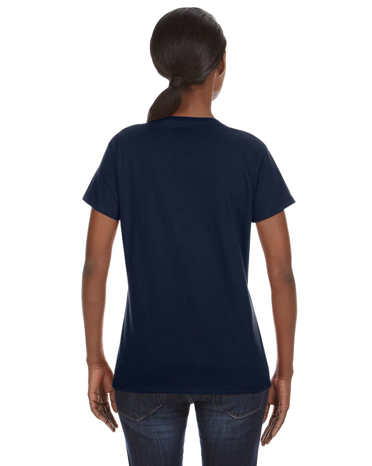 Women's Midweight Mid-Scoop T-Shirt - Navy