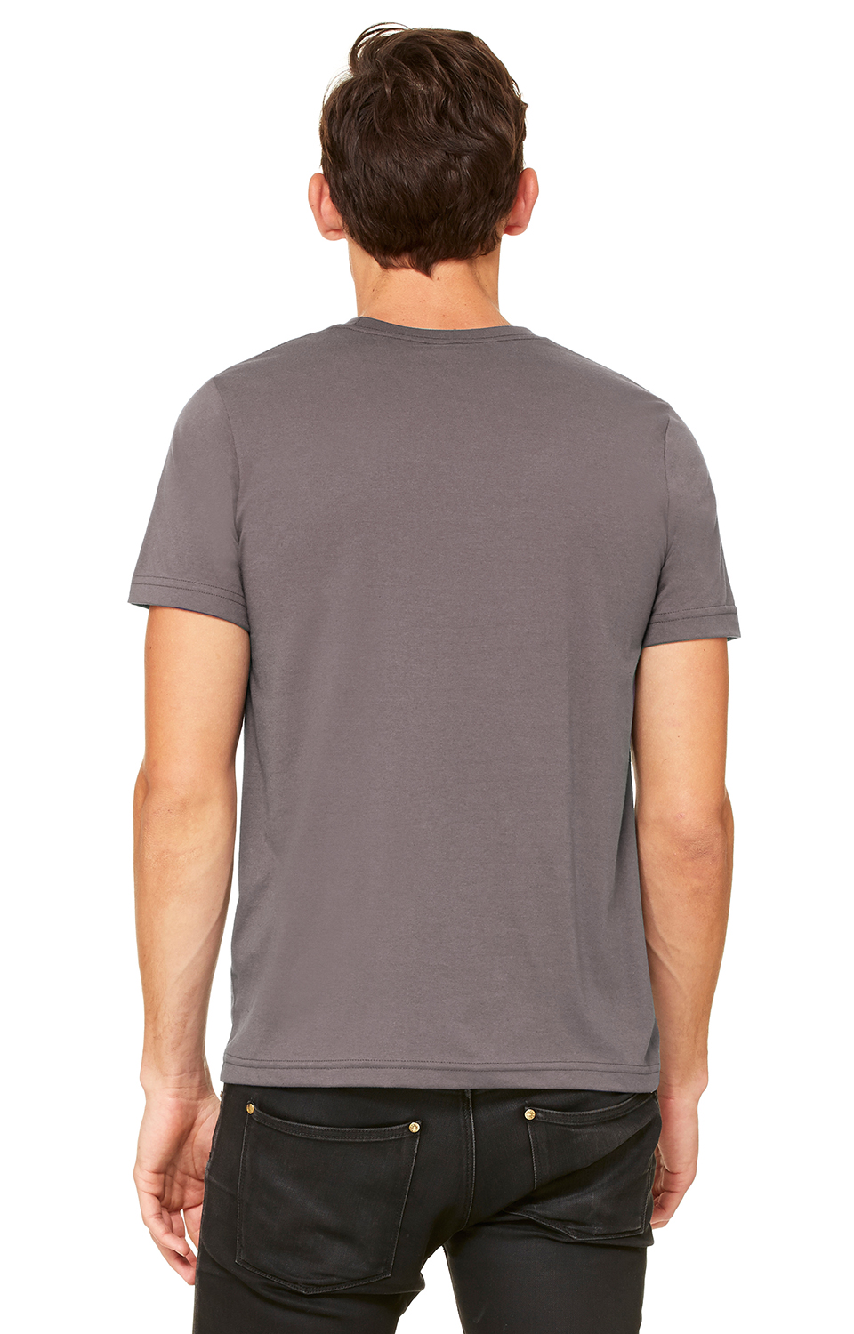 Unisex Poly-Cotton Short-Sleeve T-Shirt - Asphalt