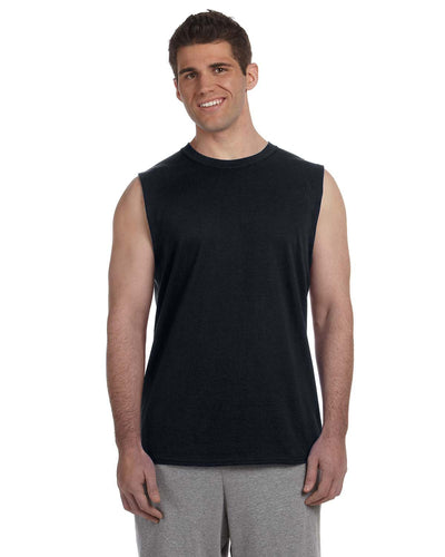 Unisex Ultra Cotton® Sleeveless T-Shirt - Black