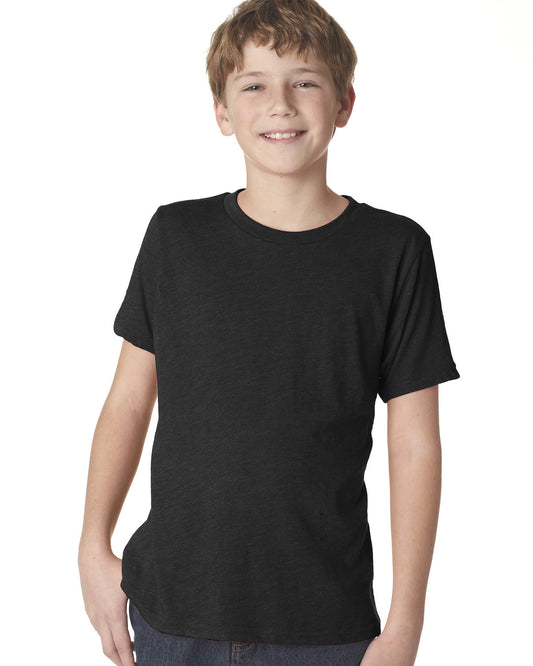 Youth Triblend Crew - Vintage Black