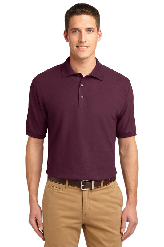 Unisex Silk Touch Polo - Maroon