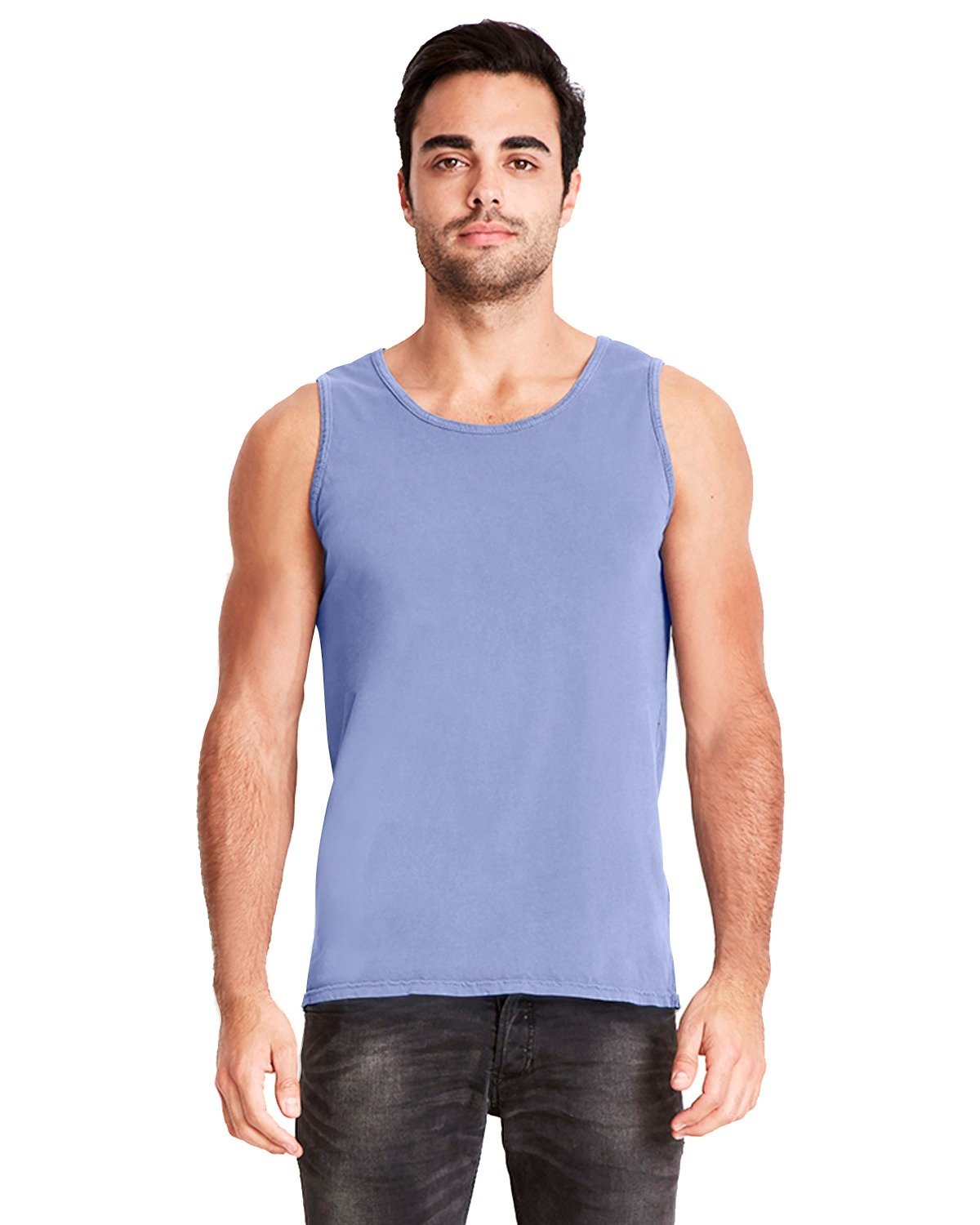 Unisex Inspired Dye Tank - Peri Blue