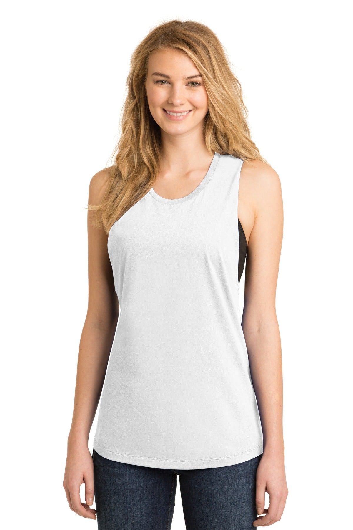 Women's Fitted V.I.T. Festival Tank - White