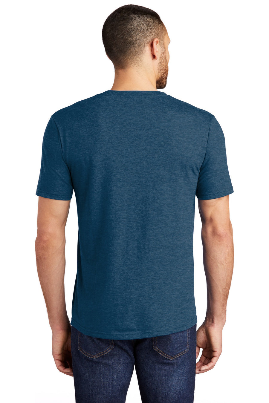Unisex Perfect Tri Tee - Heather Nep Blue