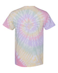Unisex Multi-Color Spiral Short Sleeve T-Shirt - Hazy Rainbow