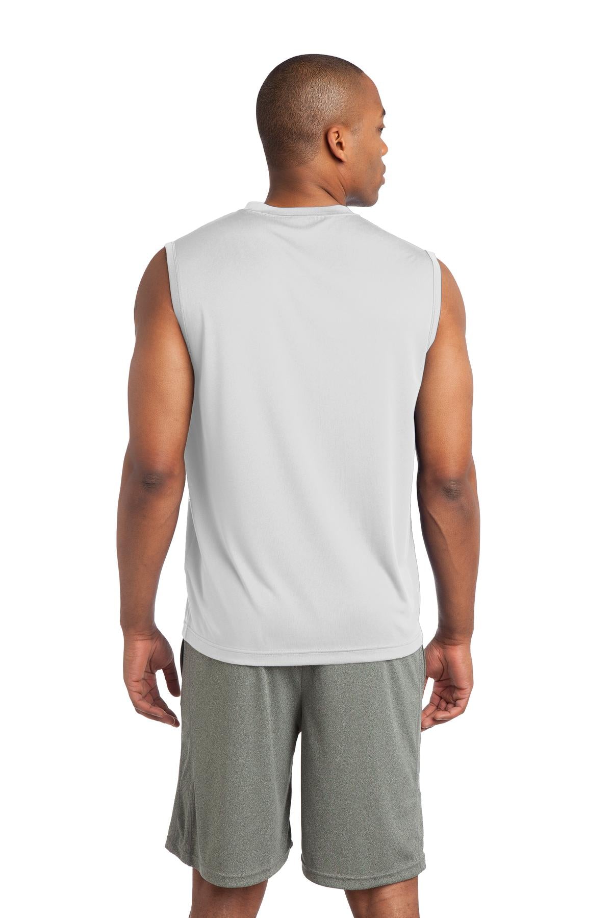 Men's Sleeveless PosiCharge Competitor Tee - White