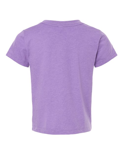 BELLA + CANVAS 3001T Heather Team Purple — back