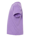 BELLA + CANVAS 3001T Heather Team Purple — direct side
