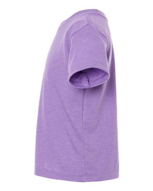 BELLA + CANVAS 3001T Heather Team Purple — direct side