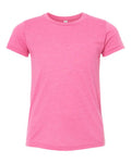 BELLA + CANVAS 3413Y Charity Pink Triblend — front