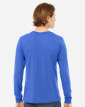 BELLA + CANVAS 3513 True Royal Triblend — on model back