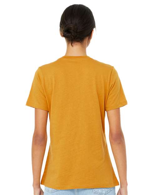 BELLA + CANVAS 6400CVC Heather Mustard — on model back