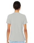 BELLA + CANVAS 6400CVC Heather Silver — on model back
