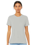 BELLA + CANVAS 6400CVC Heather Silver — on model front