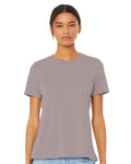 BELLA + CANVAS 6400CVC Heather Pink Gravel — on model front