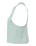 BELLA + CANVAS 6682 Heather Dusty Blue — direct side