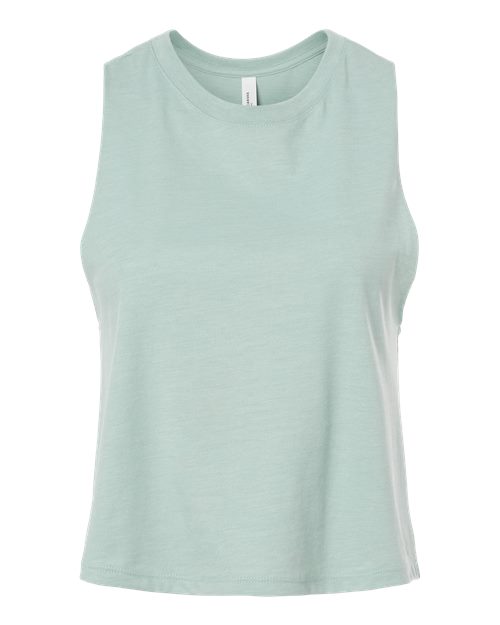 BELLA + CANVAS 6682 Heather Dusty Blue — front