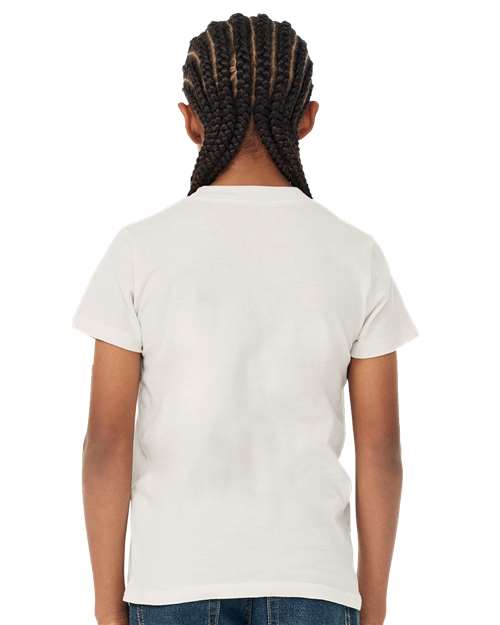 BELLA + CANVAS 3001Y Vintage White — on model back