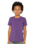 BELLA + CANVAS 3001Y Royal Purple — on model front