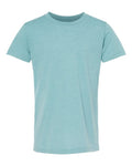 BELLA + CANVAS 3001YCVC Heather Blue Lagoon — front