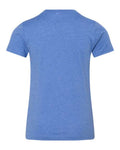 BELLA + CANVAS 3001YCVC Heather Columbia Blue — back
