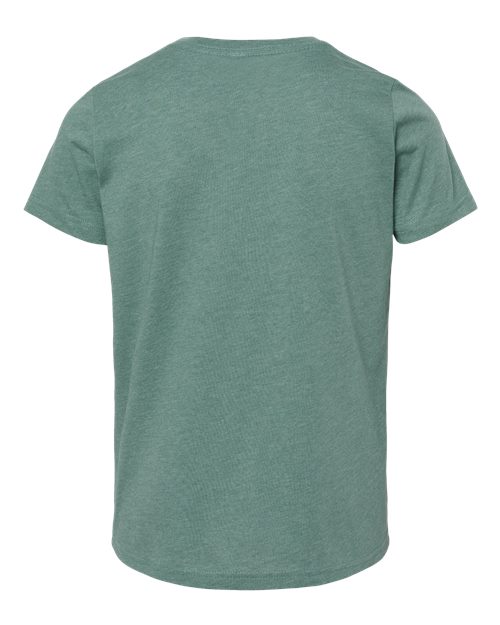BELLA + CANVAS 3001YCVC Heather Dusty Blue — back