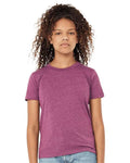 BELLA + CANVAS 3001YCVC Heather Magenta — on model front