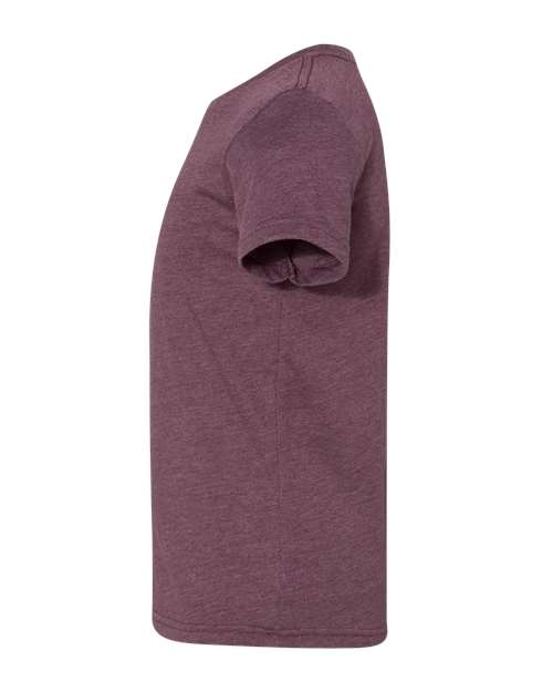 BELLA + CANVAS 3001YCVC Heather Maroon — direct side