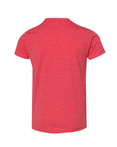 BELLA + CANVAS 3001YCVC Heather Red — back