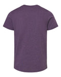 BELLA + CANVAS 3001YCVC Heather Team Purple — back