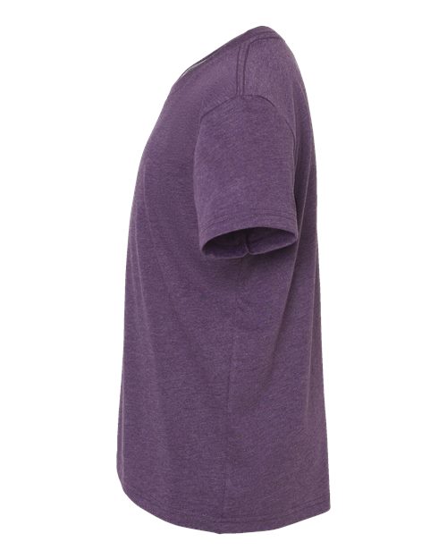BELLA + CANVAS 3001YCVC Heather Team Purple — direct side