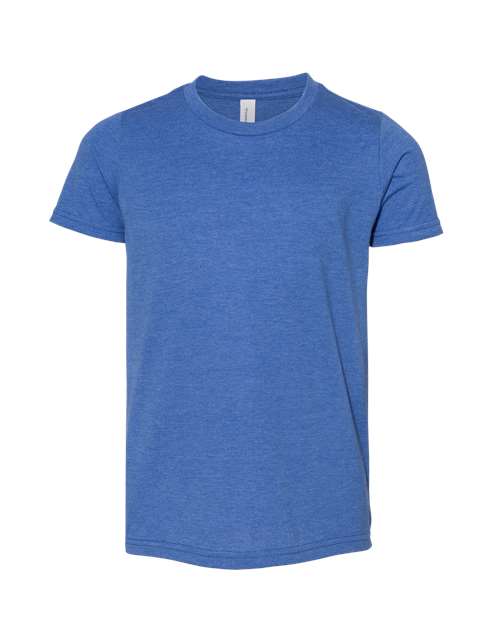 BELLA + CANVAS 3001YCVC Heather True Royal — front