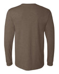 BELLA + CANVAS 3501CVC Heather Brown — back