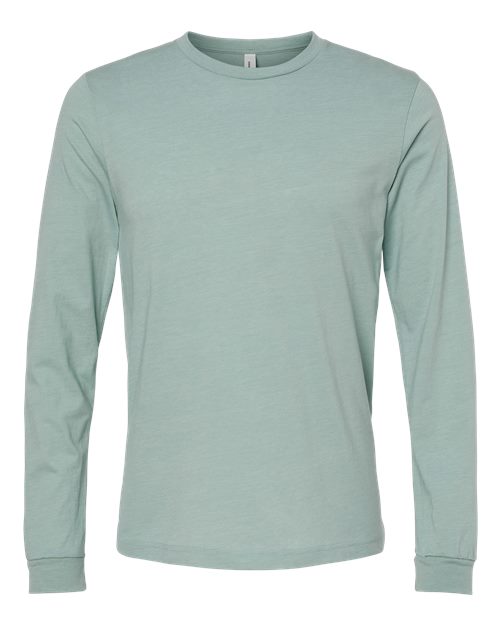 BELLA + CANVAS 3501CVC Heather Dusty Blue — front