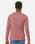 BELLA + CANVAS 3501CVC Heather Mauve — on model back
