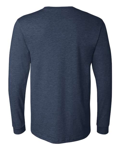 BELLA + CANVAS 3501CVC Heather Navy — back