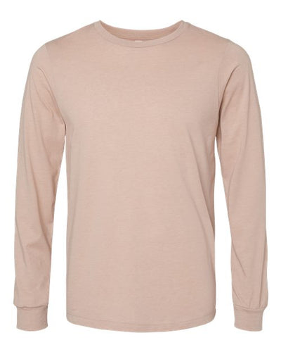 BELLA + CANVAS 3501CVC Heather Pink Gravel — front