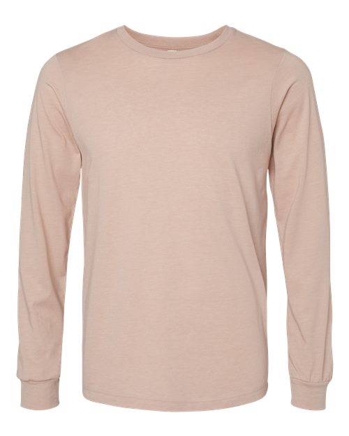 BELLA + CANVAS 3501CVC Heather Pink Gravel — front